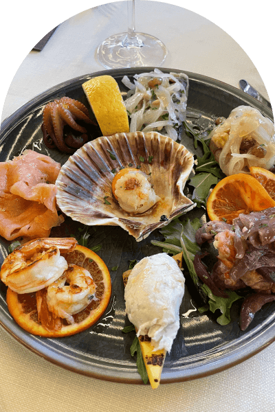 Wine pouring over a dinner table